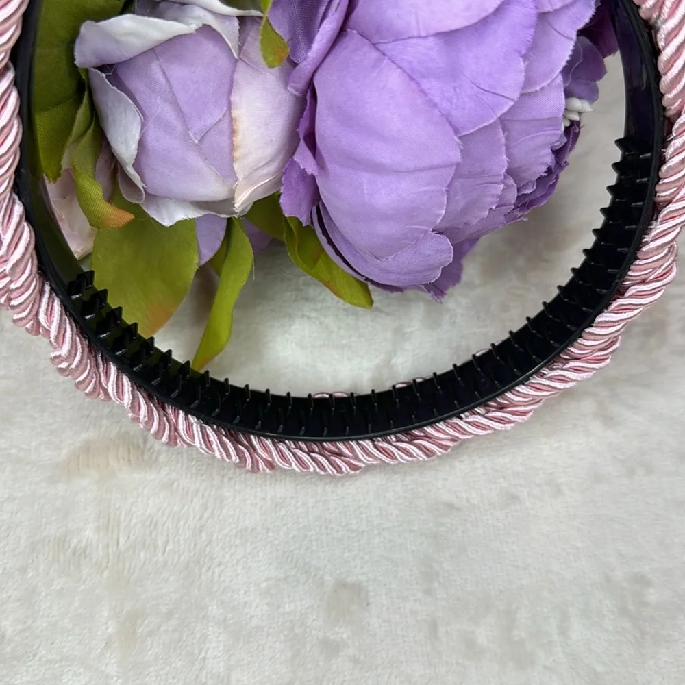 NEW Pink Braided Rope Headband